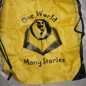 NEW drawstring backpack Yellow, Black